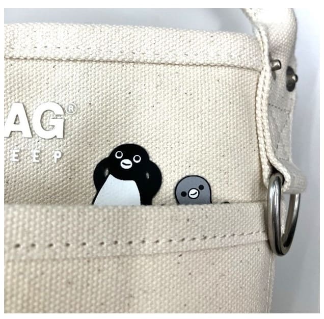 【Suica のペンギン VegieBAG MINI BUCKET】ポケットからSuicaのペンギンと子ペンギンがちらり♪