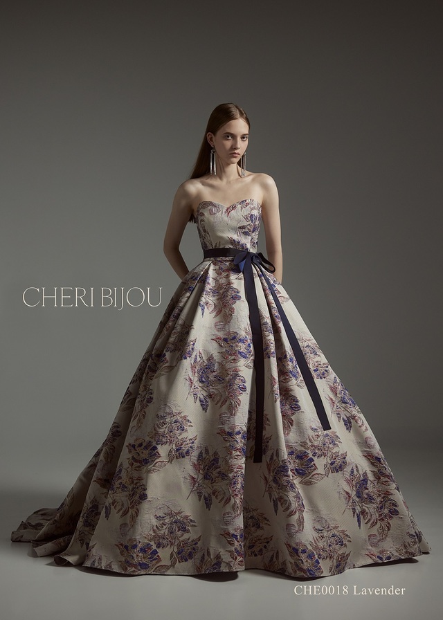 【クラウディア】CHERI BIJOU(シェリービジュー)新作ウェディングドレス|CHE0018_Lavender