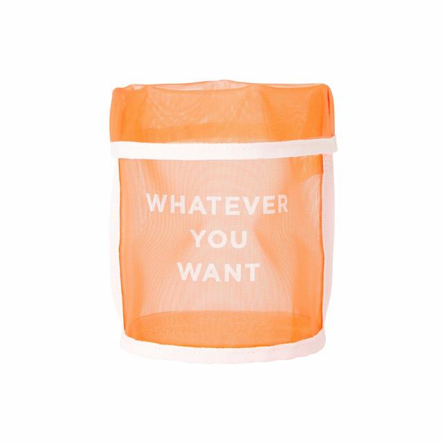 【Francfranc（フランフラン）】クラルテ メッシュバスケット  オレンジ Sサイズ