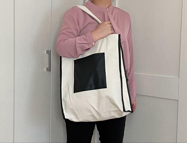 【3COINS 【推し活】参戦バッグ】使用イメージ。存在感あり！