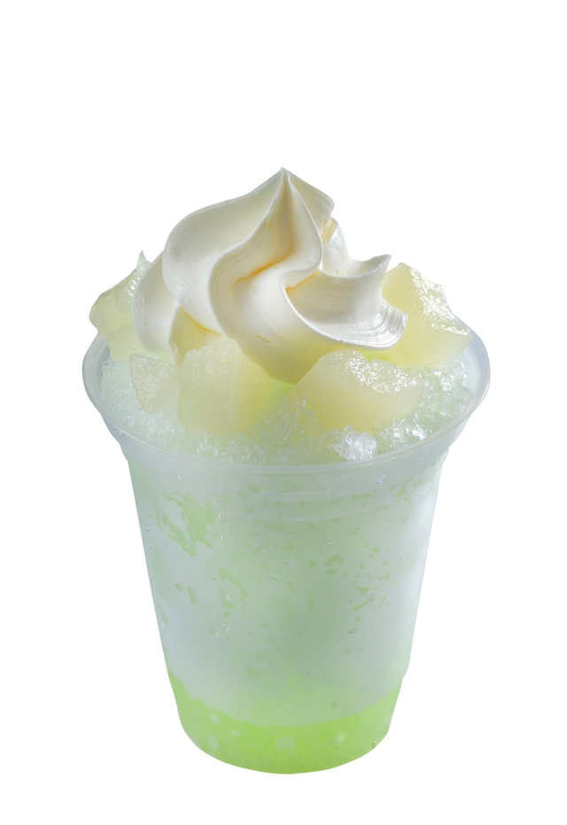 クリーム・シェイブアイス（梨）　460円　スーベニアカップ付き　820円｜2018年夏の東京ディズニーリゾート