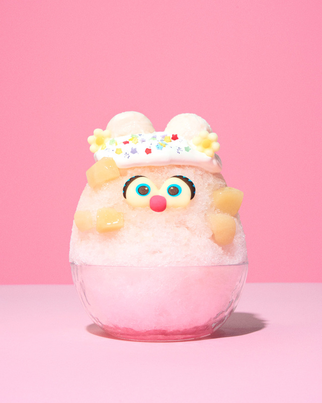 アビー(ピーチ) ¥1,480【セサミストリートマーケットのキャラクターかき氷】