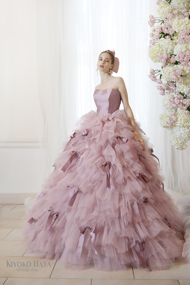 KIYOKO HATA（キヨコハタ）新作ウェディングドレス　KH-0580_Pink
