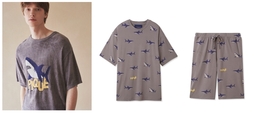 GELATO PIQUE HOMMEHOMMEシャークジャガードプルオーバー ¥7,920HOMMEシャーク柄Tシャツ ¥5,280HOMMEシャーク柄ハーフパンツ ¥5,610カラー:ダークグレーサイズ:M/L