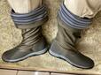 【ワークマン 防水FEST(フェスト)ブーツ】履き口を折ると模様が出てきます