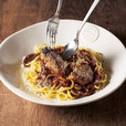 松阪牛ハンバーグのミートソースパスタ