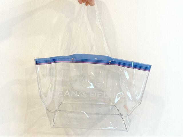 【DEAN & DELUCA クリアトートバッグS】ハンドルは長さ17cmと余裕があります