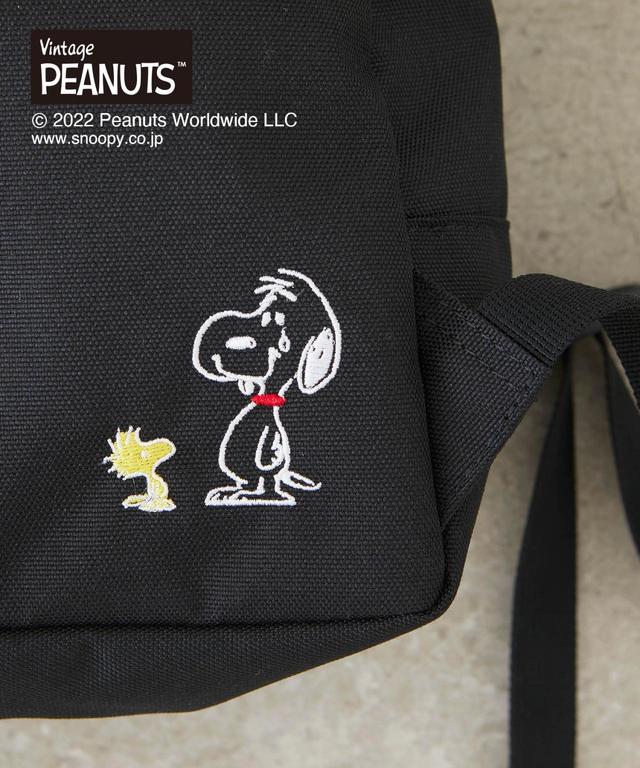 【PEANUTS×EFOLE】 スヌーピー 刺しゅうミニリュック
