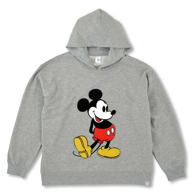 ミッキー 長袖パーカー スタンディングポーズ グレー MAGICAL LABEL 7,500円