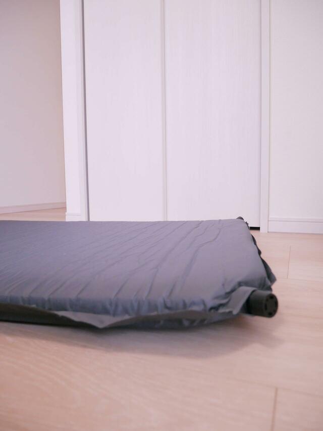 【ベルメゾン　省スペースで収納できる来客用布団セット(6点)】あっという間に空気が入りました！