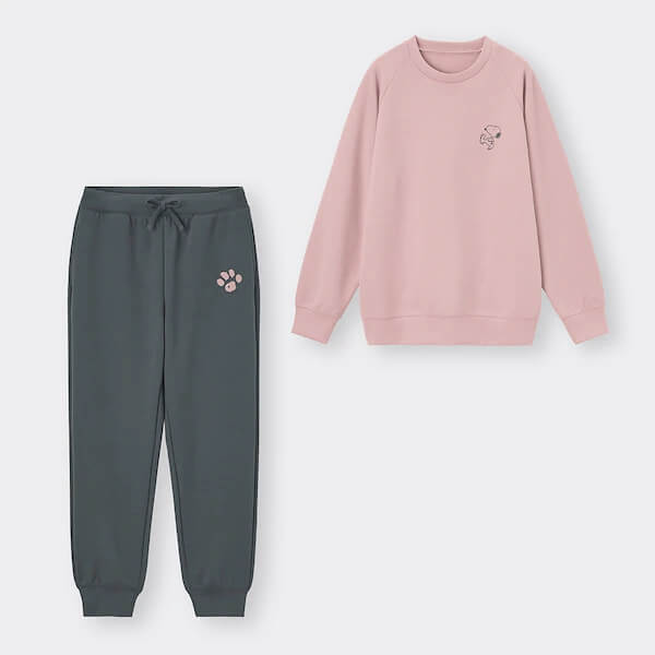 ソフトダブルフェイスラウンジセット(長袖)Peanuts ¥2,990