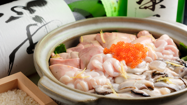 あん肝乗せ放題の「痛風鍋」