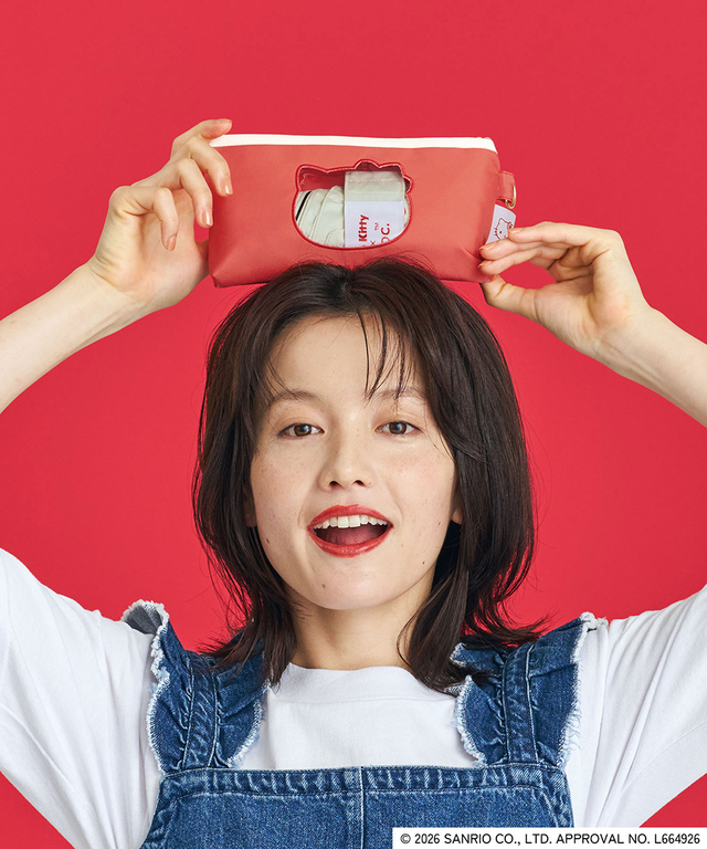 【サンリオ×Wpc. 遮光キャラフレンズミニ】レッド(ハローキティ)