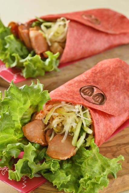 チャーシューのトルティーヤラップ