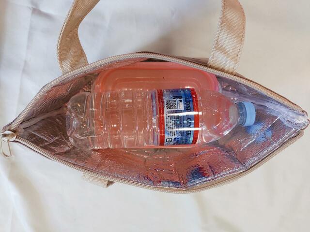 ペットボトル・タッパを２つ入れた状態