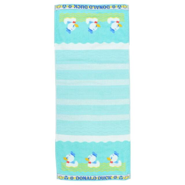 フェイスタオル 1,600円｜東京ディズニーリゾート「ドナルドダック」関連グッズ｜販売店舗：東京ディズニーランド「ギャグファクトリー/ファイブ・アンド・ダイム」、東京ディズニーシー「エンポーリオ」