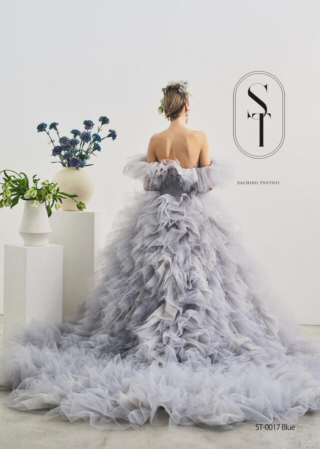 【クラウディア】ST新作ウェディングドレス|ST-0017_Blue