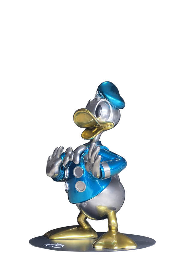 【マスタークラフト等身大】『ディズニー１００』ドナルドダック（プラチナカラー）/ビースト・キングダム/ 1,800,000円