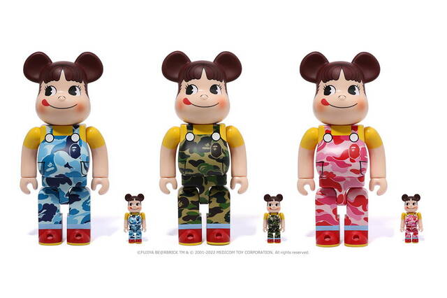 BAPE® X FUJIYA ABC CAMO PEKO BE@RBRICK 100%&400% ¥16,500- (税込)【BAPE®︎ × FUJIYA ペコちゃん × BE@RBRICK】