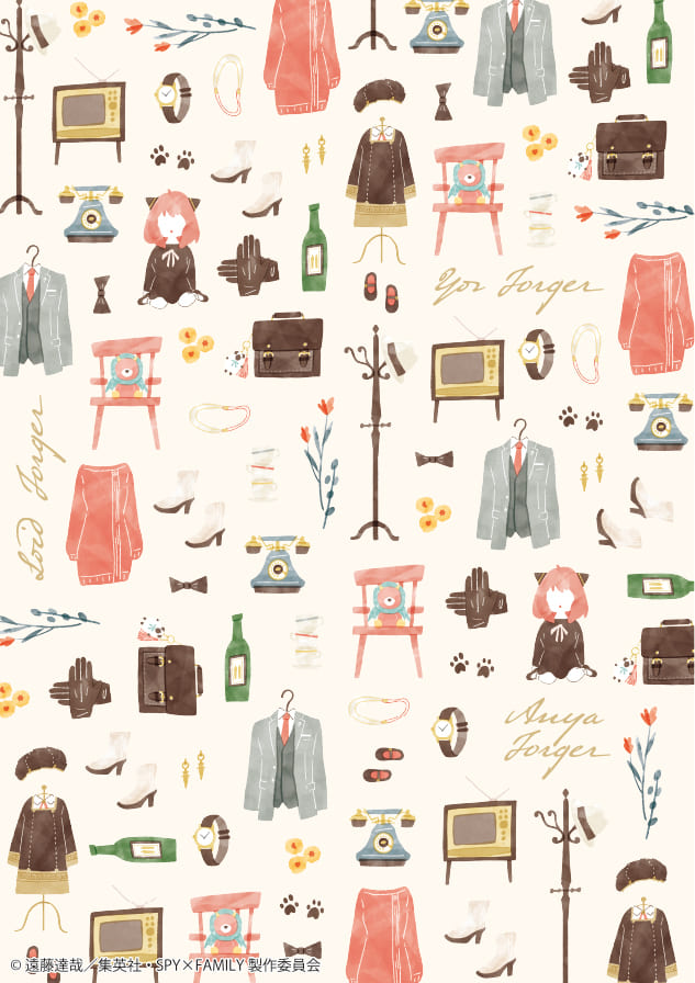 【SPY×FAMILY 限定コレクション】CLOSET(クローゼット)…ロイド、アーニャ、ヨルのクローゼットにある洋服やインテリアアイテムのデザイン