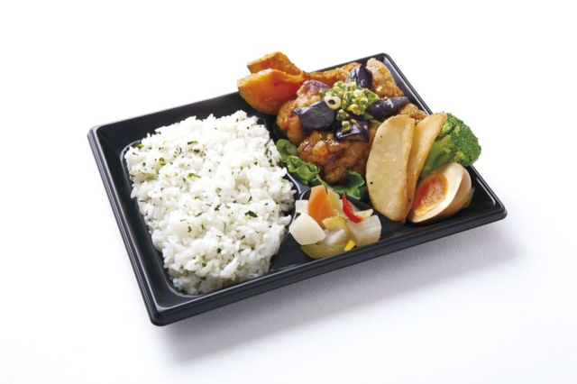 茄子＆鶏唐揚げの 香味ソース和え弁当 