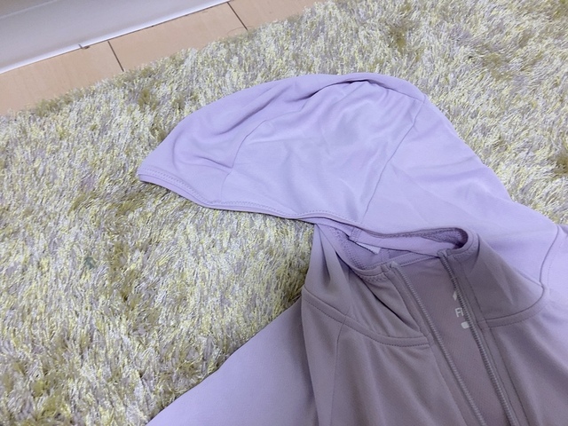 【ワークマン クールUV フェイスガードパーカー】今回は爽やかな色味のラベンダーを選択
