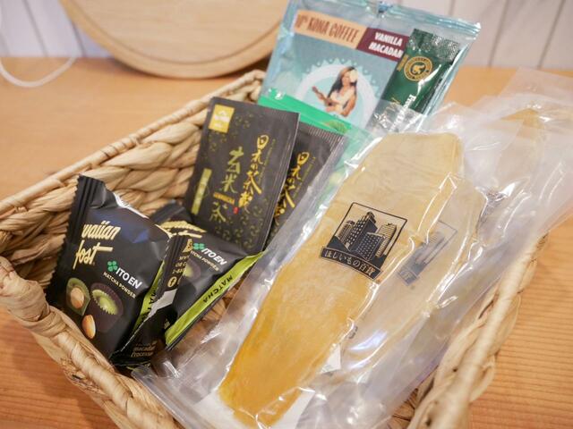 ハワイアンコーヒーや日本茶、茨城県産干し芋、ハワイアンスイーツでおもてなし