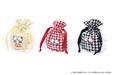 【MILKFED.×ハローキティ】「F2F DRAWSTRING POUCH」￥4,400（LtYELLOW,RED,BLACK）※オンライン限定