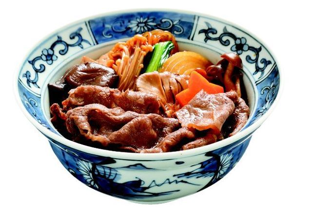 秋のきのこ牛丼