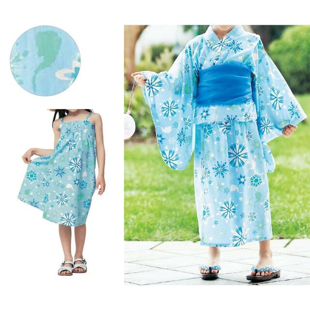 サマーワンピースとしても使える！キャラクターモチーフの２WAY浴衣セット｜￥5,990 （税込）
