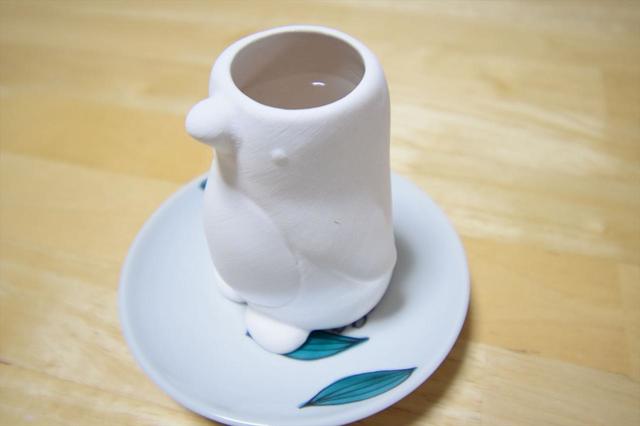 【セリア】素焼き加湿ポット ペンギン型／100円