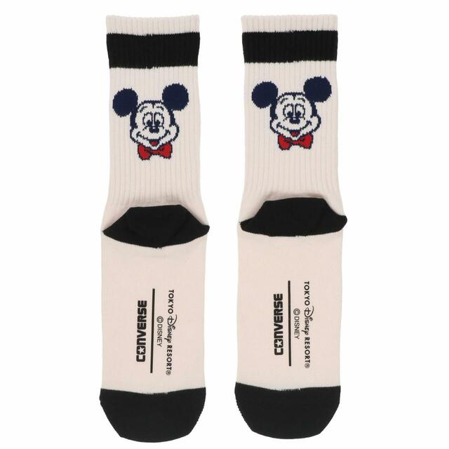 ソックス 〈CONVERSE〉｜価格：1,800円｜サイズ：23-25cm、25-27cm｜東京ディズニーリゾート40周年“ドリームゴーラウンド”「CONVERSE」プロデュースグッズ｜発売日：2023年7月10日(月)｜販売店舗：東京ディズニーランド「ギャグファクトリー/ファイブ・アンド・ダイム」、東京ディズニーシー「スチームボート・ミッキーズ」