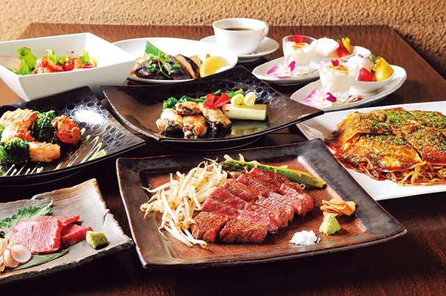 「鉄板焼」の名店特集／ 鉄板Diner JAKEN 池袋本店（池袋）　特撰黒毛和牛ロースステーキセット 100ｇ 3600円 （ランチメニュー）