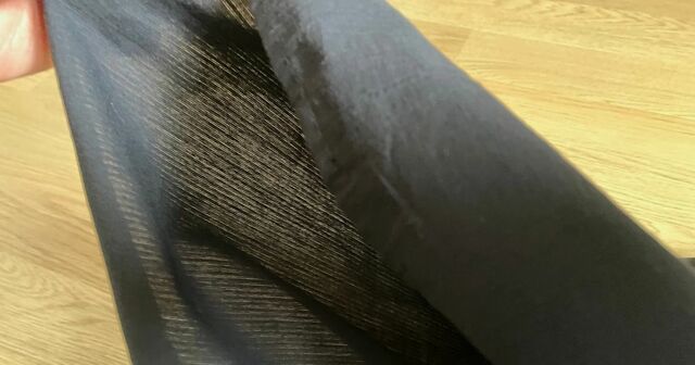 【無印良品　涼感フレアスカート】透け感があり、夏でも軽やかに着用できます◎（※ペチコートの使用が推奨されています）