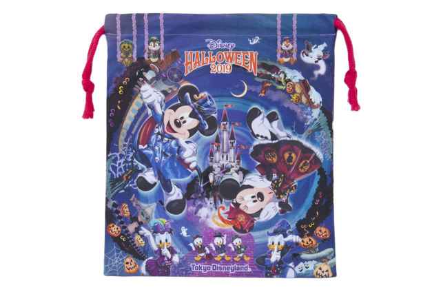 きんちゃく 800円｜縦約23.5×横約20.5cm｜東京ディズニーリゾート「ディズニー・ハロウィーン」2019 スペシャルグッズ｜販売店舗：東京ディズニーランド「グランドエンポーリアム」