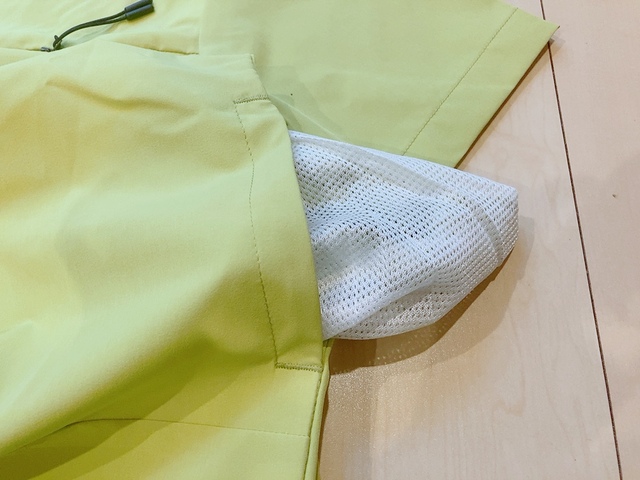 【ワークマン レディースガーデニングリラックスワンピース】ポケット裏はメッシュ素材