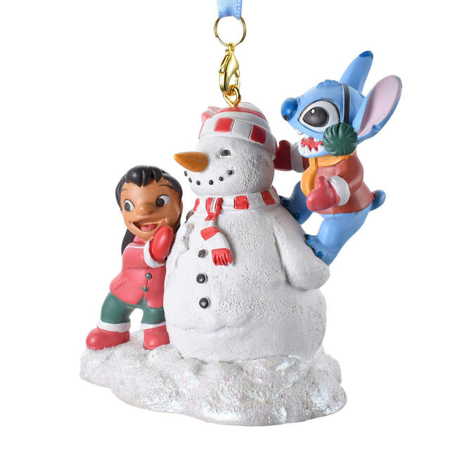 リロ＆スティッチ オーナメント 雪だるま Disney Christmas Ornament 2,200円 ※一部店舗限定