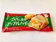 【井村屋　アップルパイバー】ゴロゴロとしたリンゴ果肉の写真が食欲をそそるパッケージ