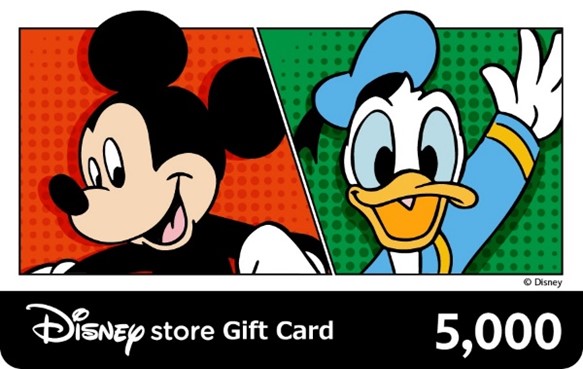 限定デザイン【ディズニーストア eギフトカード】