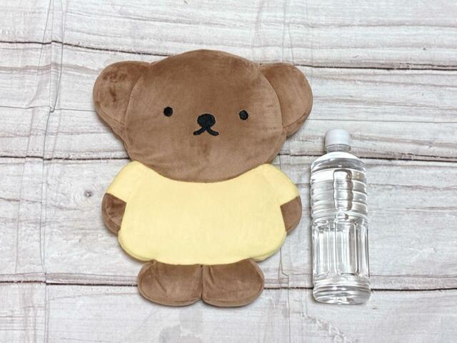 550mLのペットボトルと並べてみました。抱っこしやすい大きさが◎