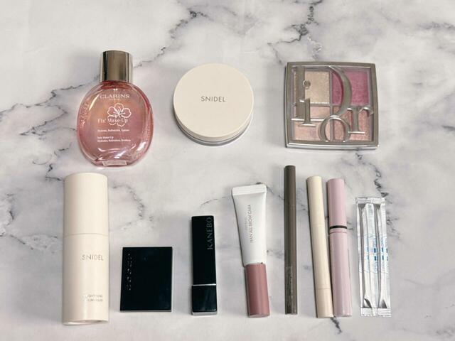 これだけのコスメが収納できました！