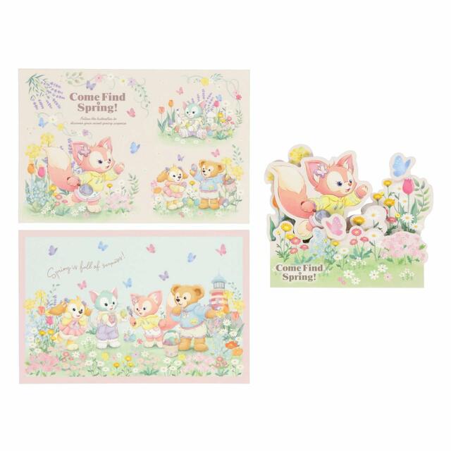 ポストカード&グリーティングカード 750円|東京ディズニーシー「ダッフィー&フレンズのカム・ファインド・スプリング!」スペシャルグッズ|発売日:2024年4月1日(月)