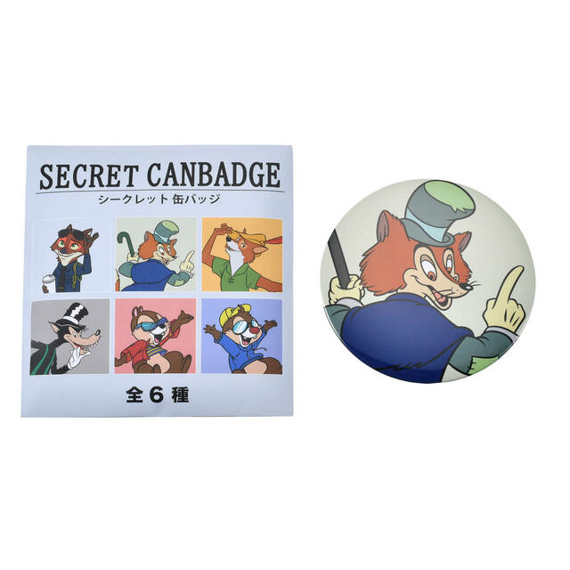 ディズニーキャラクター シークレット缶バッジ my favorite Disney foxes 700円