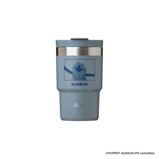 【パペットスンスン×RIVERS】ウォールマグ シェイド（オフホワイト）／真空断熱構造でアイスもホットも長時間おいしい温度をキープ！容量300ml