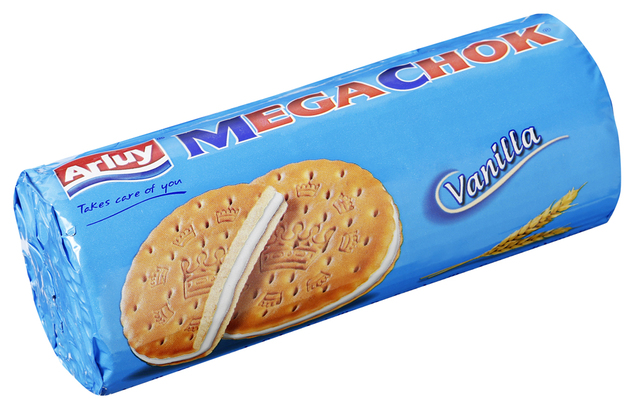 「サンドイッチビスケット（バニラ）」106円（税込）