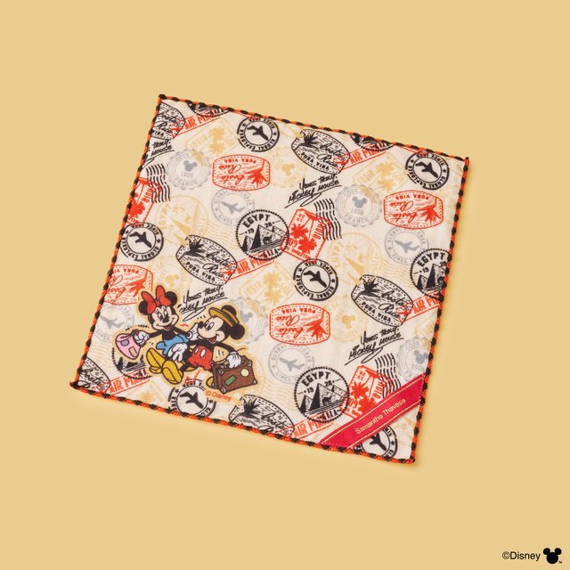 ハンカチ 1,650円｜サマンサタバサ「ミッキー＆ミニー」 TRAVELコレクション