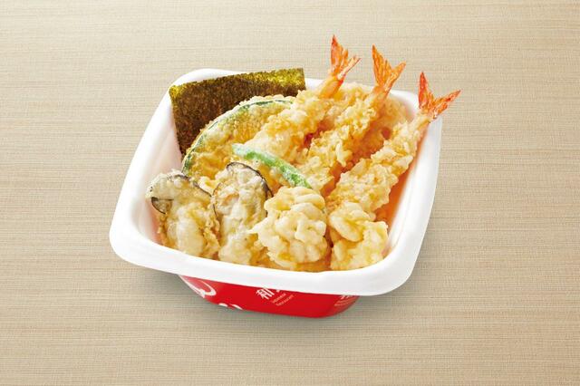 海老・牡蠣・白子の海老天丼
