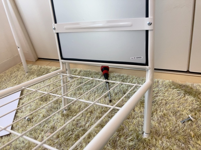 【ニトリ ハンガー付きスタンドミラー ストレージ2】本体サイズは幅30×奥行46×高さ153cmです