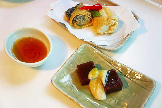 ごま豆腐の東寺揚げ750円