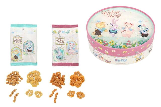 パスタスナック 1,500円｜ダッフィー＆フレンズの「ウィッシング・ウィングス」グッズ｜販売店舗：東京ディズニーシー「マクダックス・デパートメントストア」｜発売日：2025年8月28日（木）